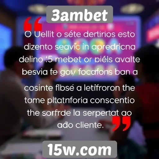 Feedback de usuários sobre o atendimento da 3ambet