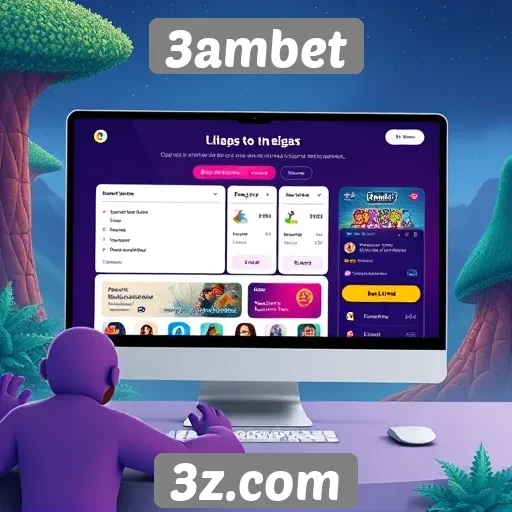 Interface do usuário do site 3ambet